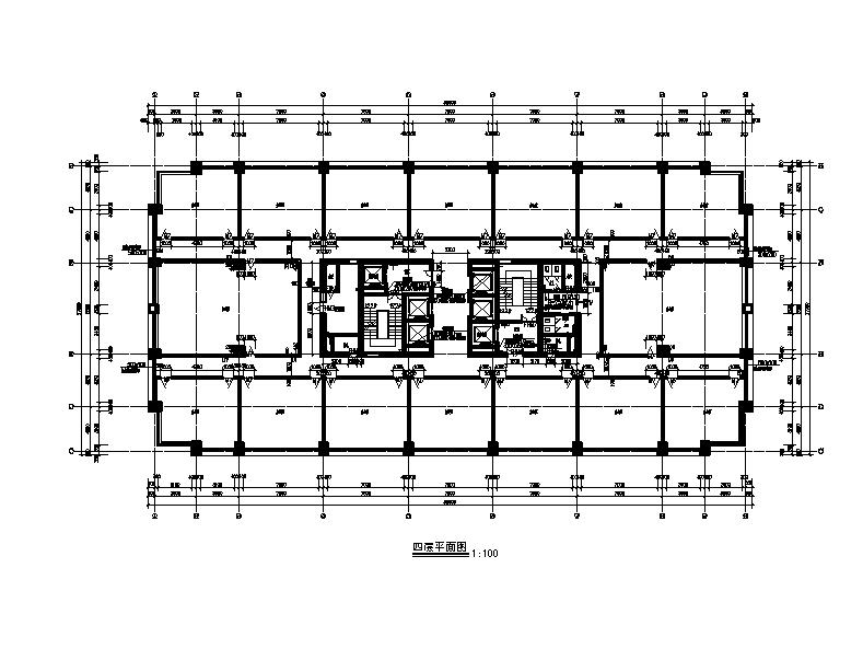 [宁夏]高层剪力墙结构综合写字楼建筑施工图（含水暖电...施工图下载【ID:166721163】