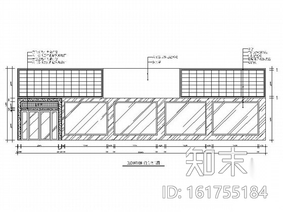 [江西]特色新中式风格快餐店装修施工图cad施工图下载【ID:161755184】