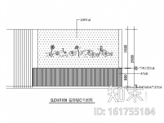 [江西]特色新中式风格快餐店装修施工图cad施工图下载【ID:161755184】