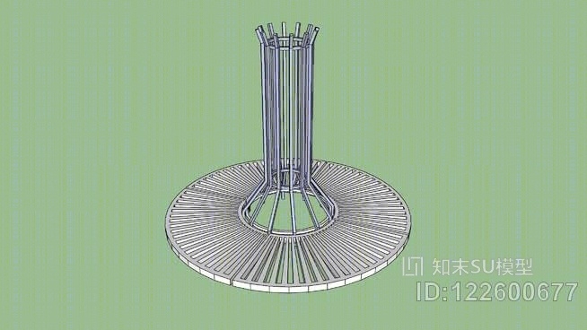 树篱和格栅SU模型下载【ID:122600677】