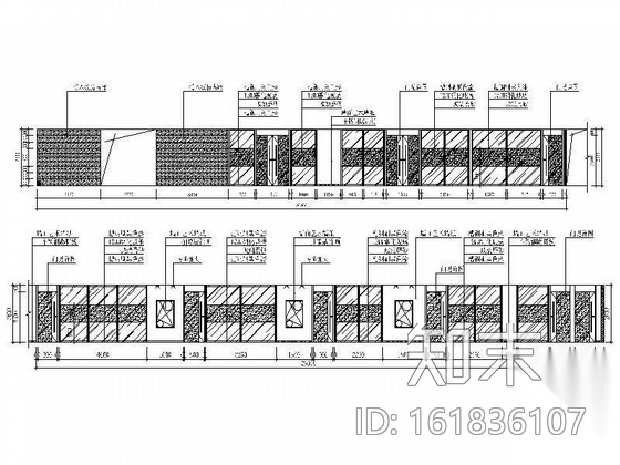 [温州]某办公空间装修图cad施工图下载【ID:161836107】