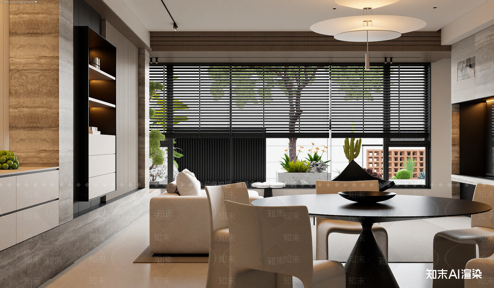 现代客餐厅3D模型下载【ID:1221489652】