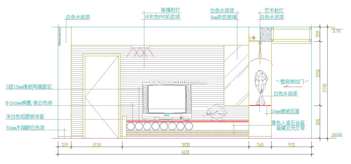 电视cad施工图下载【ID:179540106】