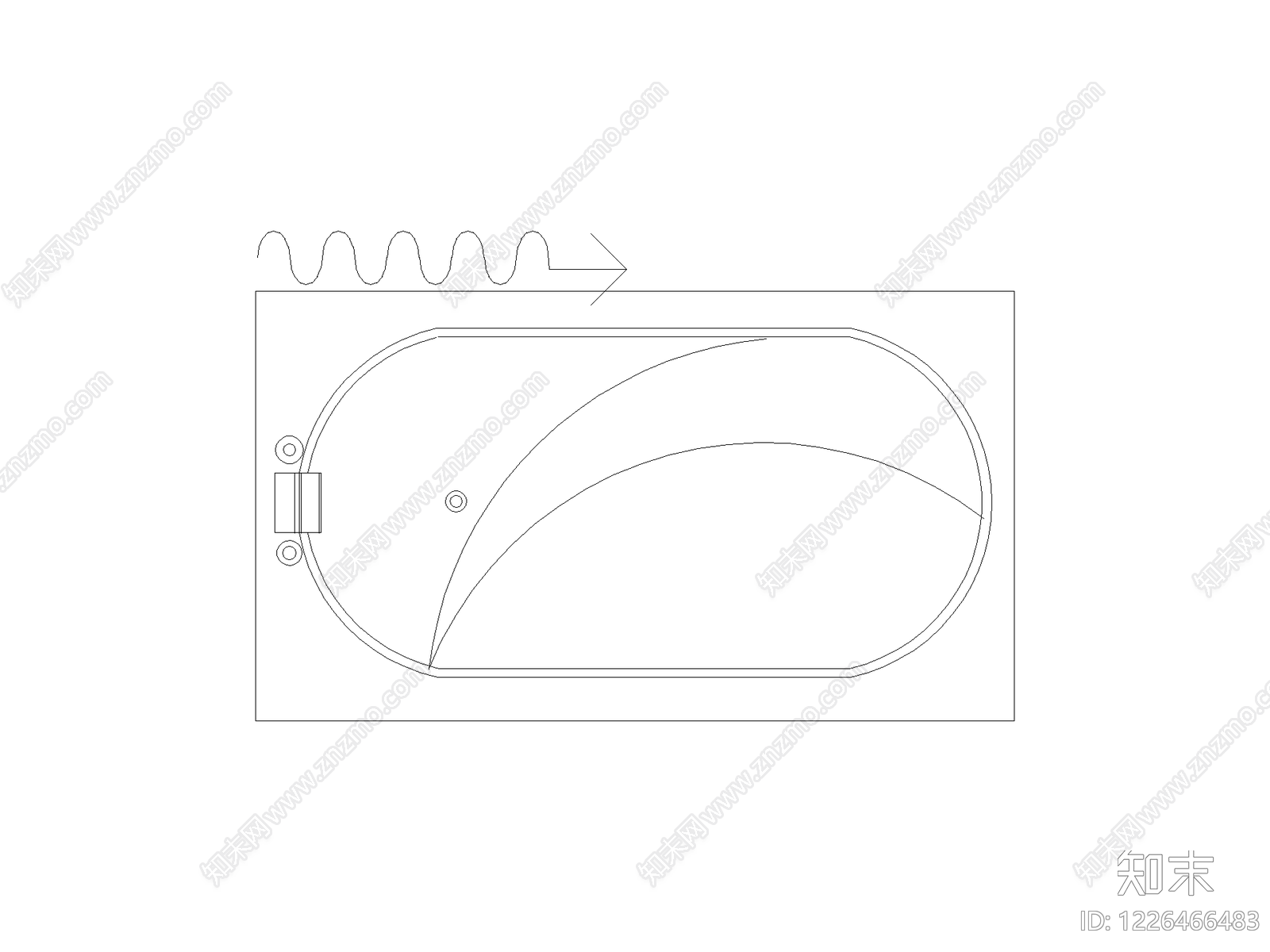 卫浴设施cad施工图下载【ID:1226466483】