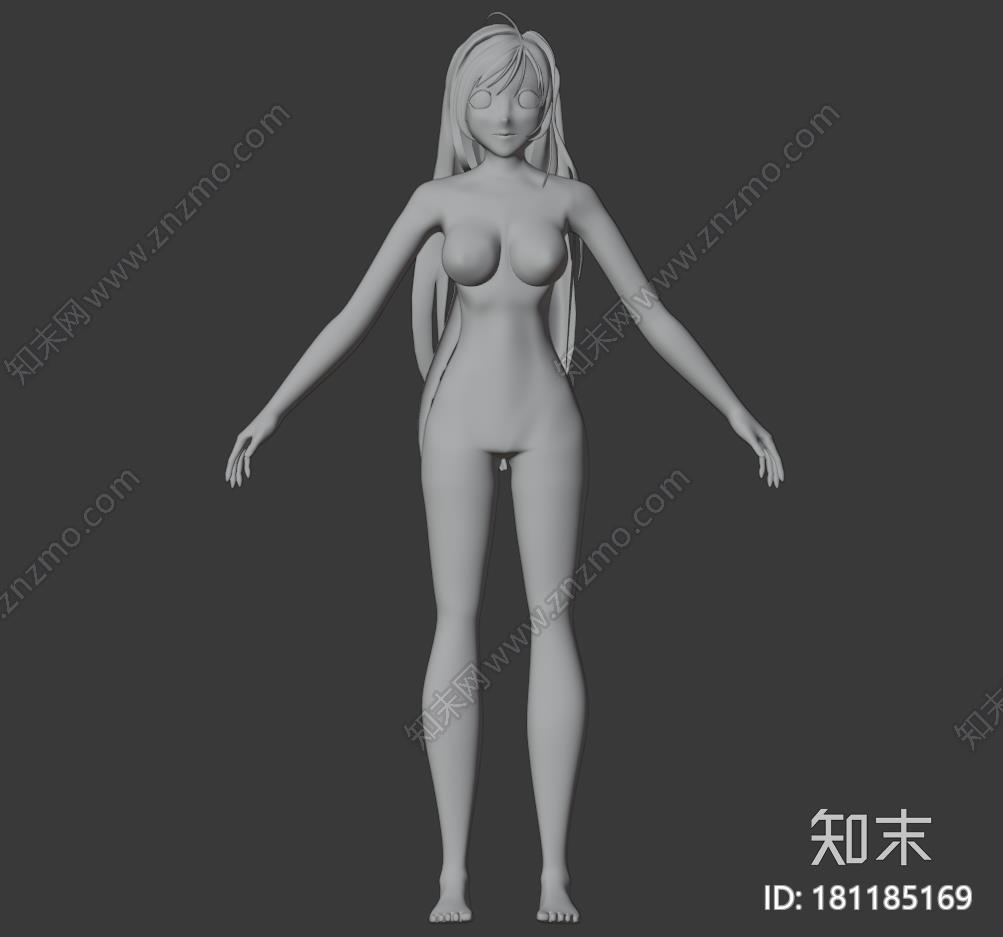 赤夜萌香动漫女性CG模型下载【ID:181185169】