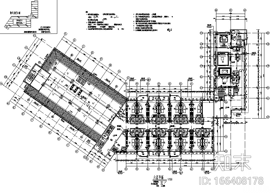 6层简欧风格五星级酒店设计效果图方案文本及施工图纸cad施工图下载【ID:166408178】