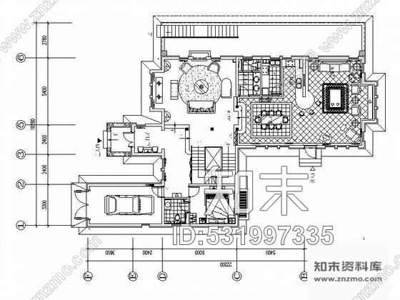 施工图北京双层美式别墅样板间设计图cad施工图下载【ID:531997335】