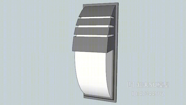 墙装灯配件SU模型下载【ID:317811972】