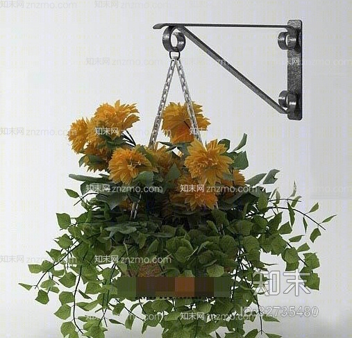 绿色盆栽3D模型下载【ID:32735480】