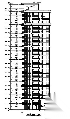 绿城－宁波某花园小区2、3号商住楼建筑方案图cad施工图下载【ID:149845187】