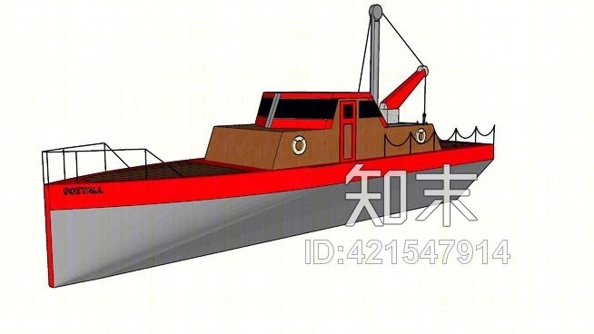 大渔船SU模型下载【ID:421547914】