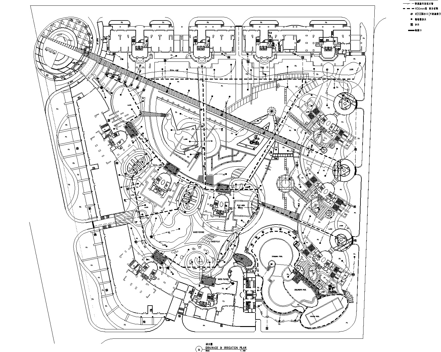 [广东]东莞东城金月湾花园居住区景观CAD施工图施工图下载【ID:161078125】