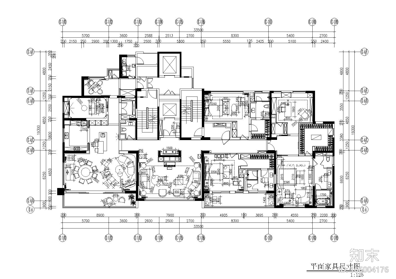 [湖北]-武汉天地云廷私宅施工图+效果图cad施工图下载【ID:166004176】