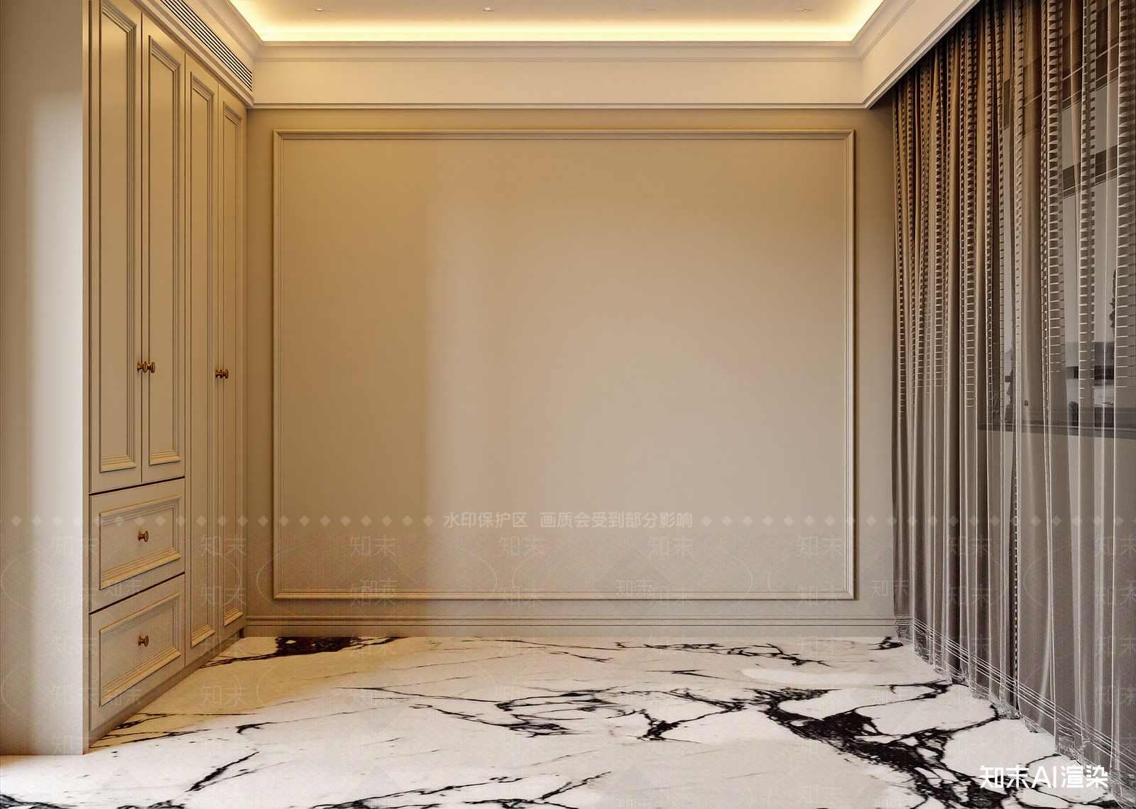 法式衣帽间3D模型下载【ID:1215175121】