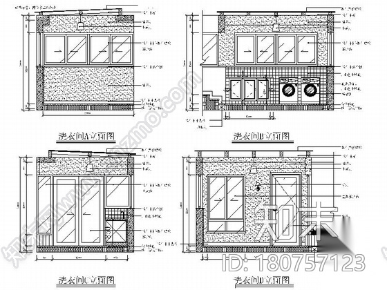 [湖北]世界硒都简约美式风格复式样板间CAD装修施工图（...cad施工图下载【ID:180757123】