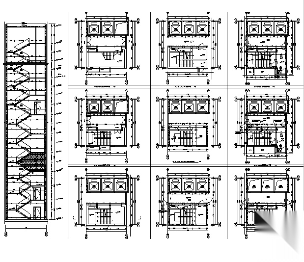 [广东]高层养生商业广场建筑施工图（含全专业图纸）cad施工图下载【ID:166548194】