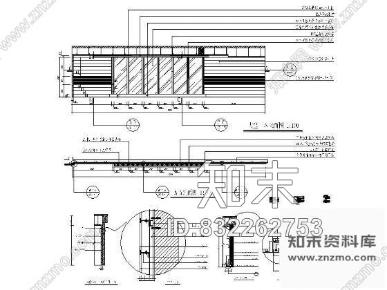 图块/节点写字楼大堂A立面详图cad施工图下载【ID:832262753】