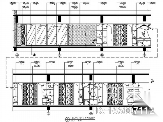[湖南]益阳奢华四星级商务酒店装修CAD施工图cad施工图下载【ID:166007112】