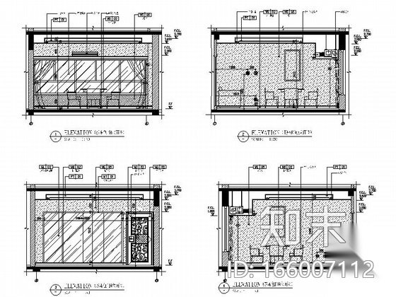[湖南]益阳奢华四星级商务酒店装修CAD施工图cad施工图下载【ID:166007112】