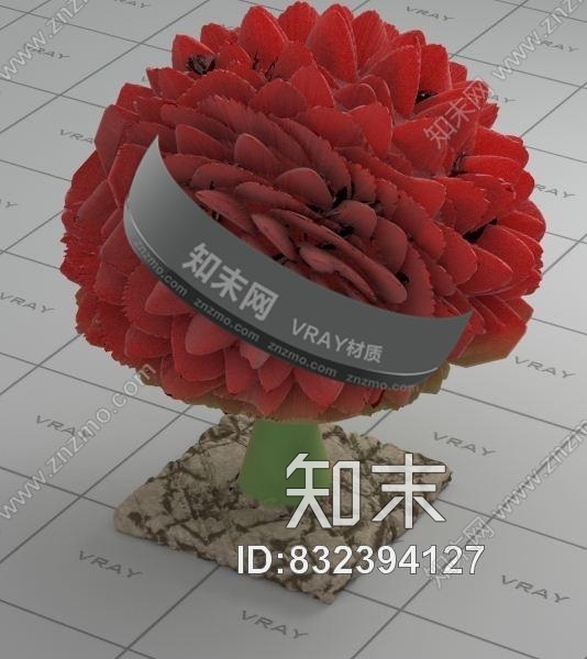 花Vray材质下载贴图下载【ID:832394127】