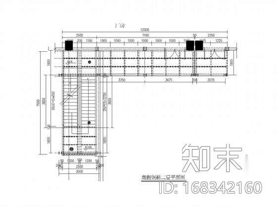 室外钢爬梯结构施工图下载【ID:168342160】