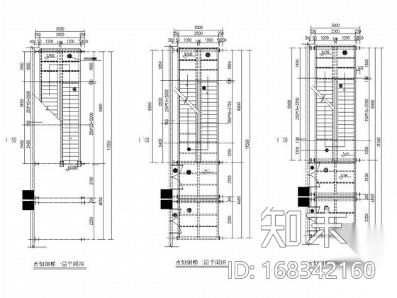 室外钢爬梯结构施工图下载【ID:168342160】