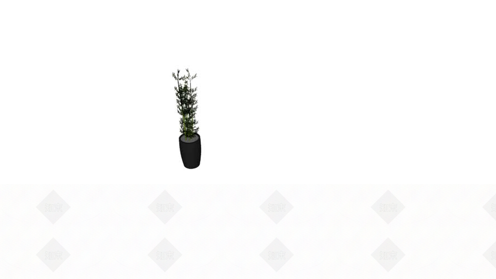 竹花瓶SU模型下载【ID:1162595553】
