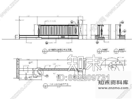图块/节点欧式古典主卧室跃式踏级详图施工图下载【ID:832209731】