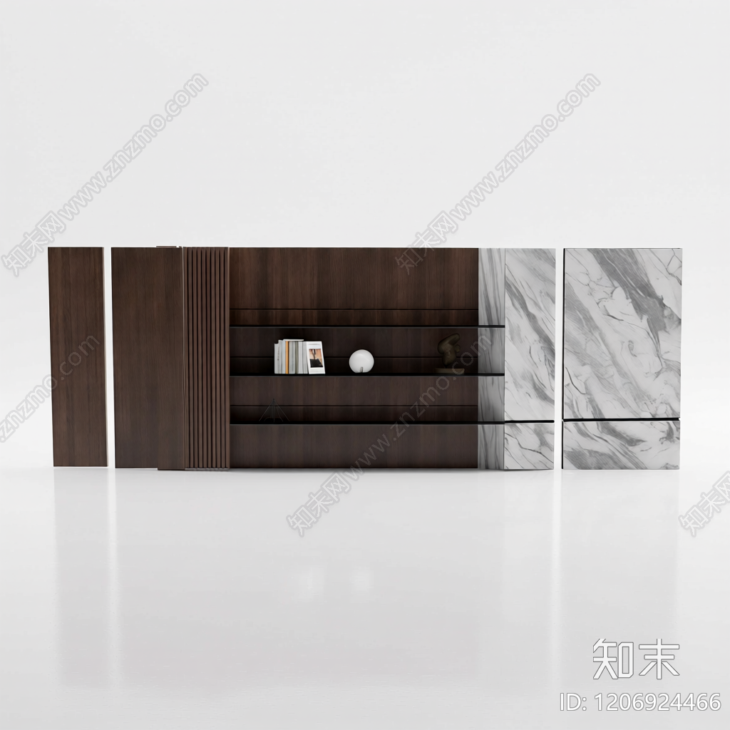 电视墙装饰组合3D模型下载【ID:1206924466】