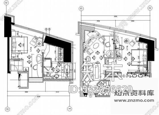 施工图香格里拉客房设计图纸施工图下载【ID:532056629】