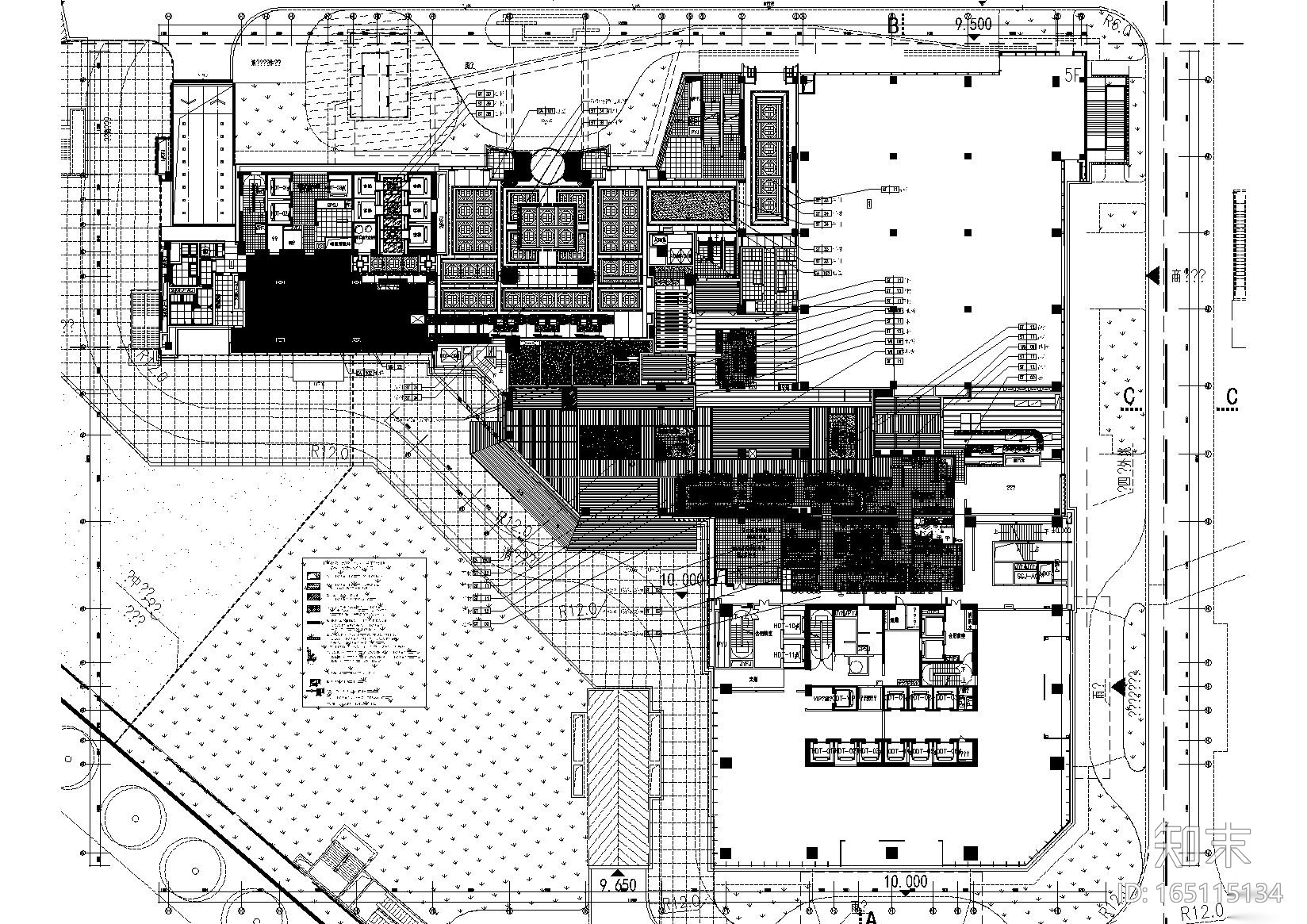[福建]福州凯宾斯基酒店设计施工图+效果图cad施工图下载【ID:165115134】