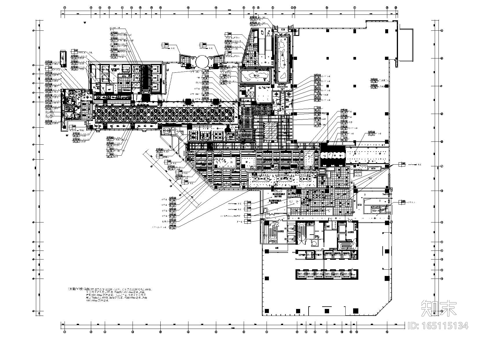 [福建]福州凯宾斯基酒店设计施工图+效果图cad施工图下载【ID:165115134】