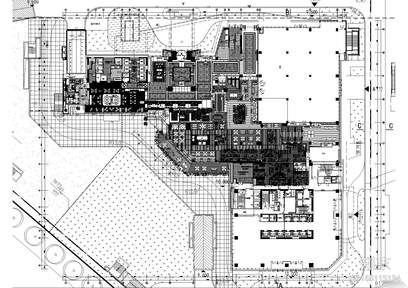 [福建]福州凯宾斯基酒店设计施工图+效果图cad施工图下载【ID:165115134】