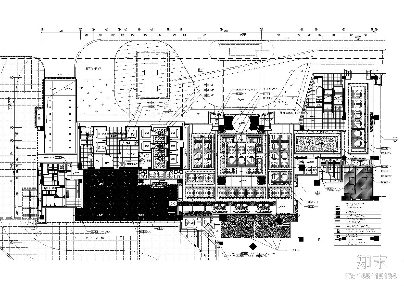 [福建]福州凯宾斯基酒店设计施工图+效果图cad施工图下载【ID:165115134】