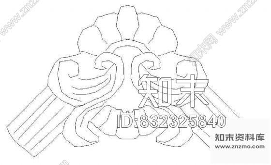 图块/节点花饰浮雕cad施工图下载【ID:832325840】