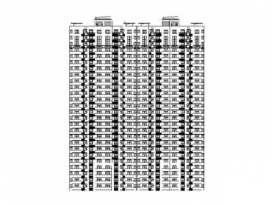 [河南]某二十六层一梯四高层住宅建筑施工图施工图下载【ID:166797197】