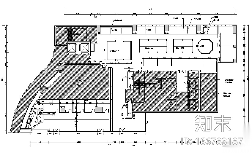 [新疆]新疆特色美食餐厅设计施工图（附效果图）施工图下载【ID:166783187】