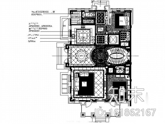 [浙江]豪华舒适两层别墅室内设计CAD施工图施工图下载【ID:161862167】