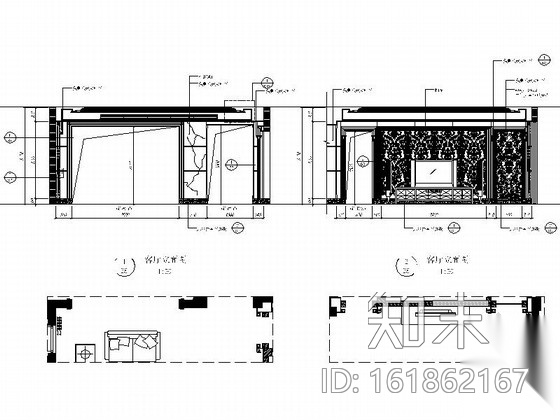 [浙江]豪华舒适两层别墅室内设计CAD施工图施工图下载【ID:161862167】