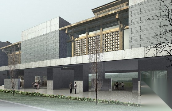 [成都]某博物馆及周边建筑方案文本和施工图施工图下载【ID:165612170】