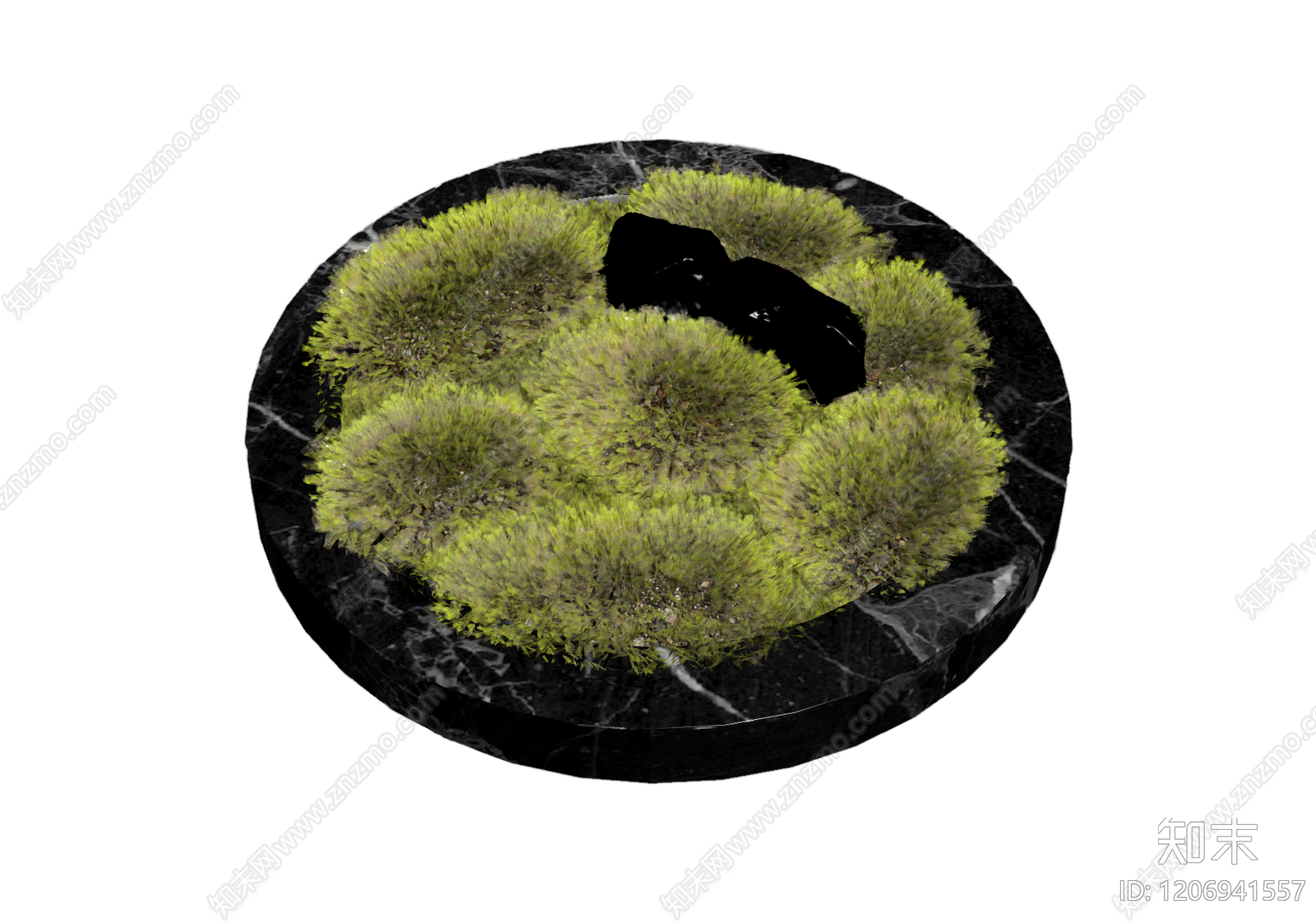 苔藓盆景装饰品3D模型下载【ID:1206941557】