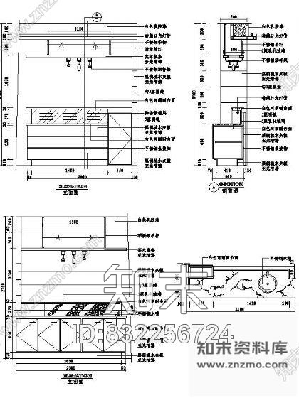 图块/节点吧台详图Ⅴcad施工图下载【ID:832256724】