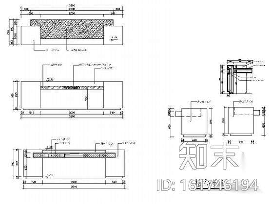 [广东]某陶瓷专卖店室内装修施工图cad施工图下载【ID:161746194】