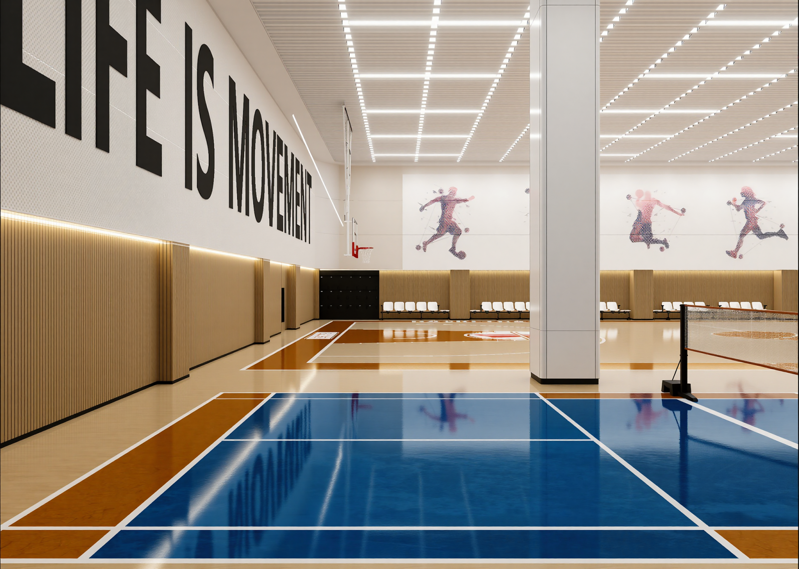 现代篮球场3D模型下载【ID:1214685266】