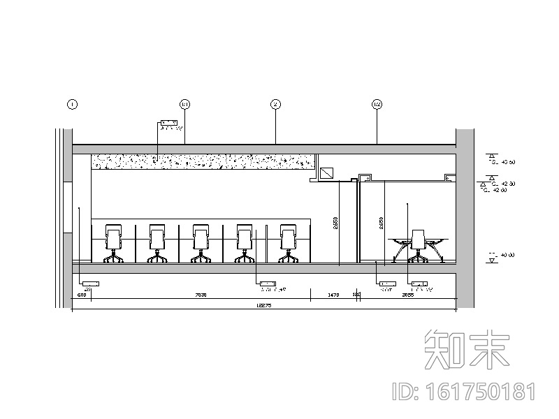 [广东]现代简约研究院办公室设计CAD施工图（含效果图...cad施工图下载【ID:161750181】