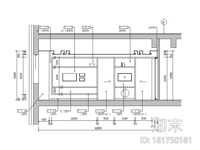 [广东]现代简约研究院办公室设计CAD施工图（含效果图...cad施工图下载【ID:161750181】