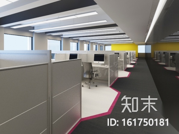 [广东]现代简约研究院办公室设计CAD施工图（含效果图...cad施工图下载【ID:161750181】