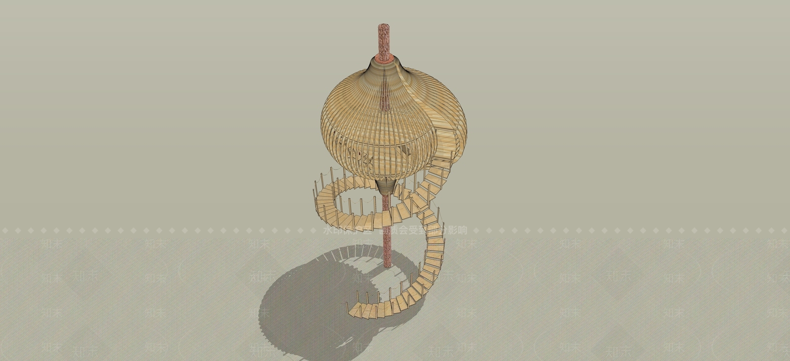 森林景观树屋SU模型下载【ID:174070178】