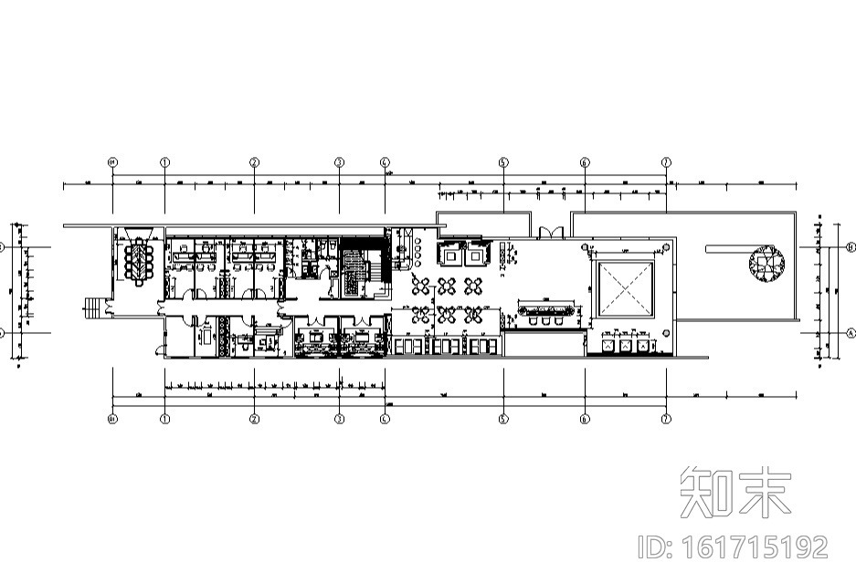 [浙江]良渚新城昆仑华府售楼中心设计施工图（附效果图）cad施工图下载【ID:161715192】