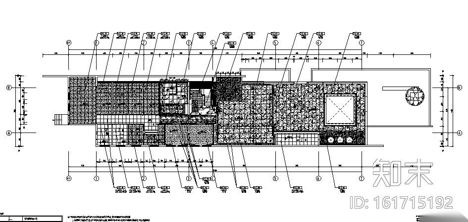 [浙江]良渚新城昆仑华府售楼中心设计施工图（附效果图）cad施工图下载【ID:161715192】